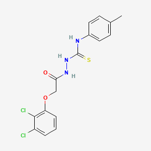molecular formula C16H15Cl2N3O2S B2518469 1-[[2-(2,3-Dichlorophenoxy)acetyl]amino]-3-(4-methylphenyl)thiourea CAS No. 1023497-28-0