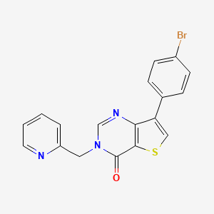 7-(4-bromophenyl)-3-(pyridin-2-ylmethyl)thieno[3,2-d]pyrimidin-4(3H)-one