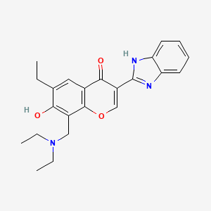 3-(1H-benzo[d]imidazol-2-yl)-8-((diethylamino)methyl)-6-ethyl-7-hydroxy-4H-chromen-4-one