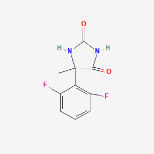 molecular formula C10H8F2N2O2 B2518518 5-(2,6-Difluorophenyl)-5-methylimidazolidine-2,4-dione CAS No. 1052550-71-6