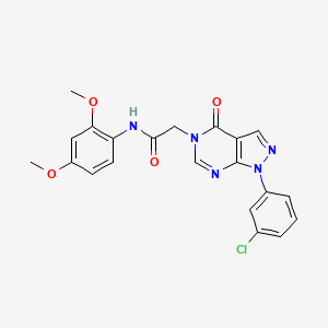 2-(1-(3-chlorophenyl)-4-oxo-1H-pyrazolo[3,4-d]pyrimidin-5(4H)-yl)-N-(2,4-dimethoxyphenyl)acetamide