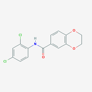 molecular formula C15H11Cl2NO3 B251853 N-(2,4-dichlorophenyl)-2,3-dihydro-1,4-benzodioxine-6-carboxamide 