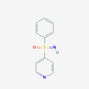 molecular formula C11H10N2OS B2518539 Imino-oxo-phenyl-pyridin-4-yl-lambda6-sulfane CAS No. 2189735-17-7