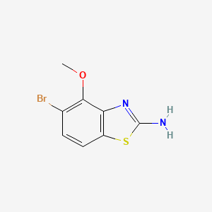 molecular formula C8H7BrN2OS B2518543 2-Benzothiazolamine, 5-bromo-4-methoxy- CAS No. 1359829-20-1