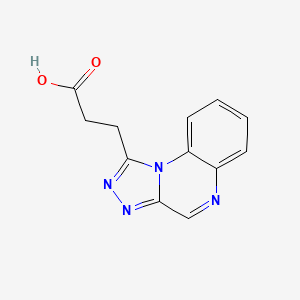 molecular formula C12H10N4O2 B2518551 3-([1,2,4]Triazolo[4,3-a]quinoxalin-1-yl)propanoic acid CAS No. 959525-94-1