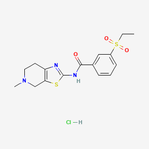 3-(ethylsulfonyl)-N-(5-methyl-4,5,6,7-tetrahydrothiazolo[5,4-c]pyridin-2-yl)benzamide hydrochloride