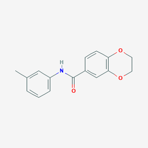 molecular formula C16H15NO3 B251856 N-(3-methylphenyl)-2,3-dihydro-1,4-benzodioxine-6-carboxamide 