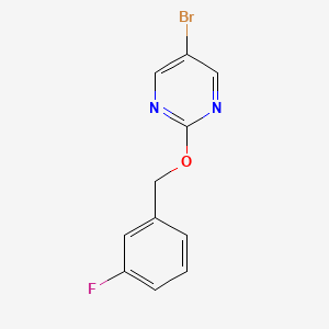 5-Bromo-2-(3-fluorobenzyloxy)pyrimidine