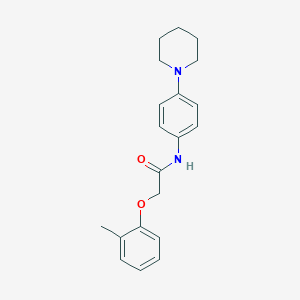 molecular formula C20H24N2O2 B251858 2-(2-methylphenoxy)-N-(4-piperidin-1-ylphenyl)acetamide 