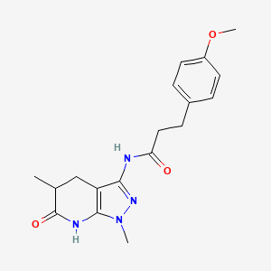 N-(1,5-dimethyl-6-oxo-4,5,6,7-tetrahydro-1H-pyrazolo[3,4-b]pyridin-3-yl)-3-(4-methoxyphenyl)propanamide