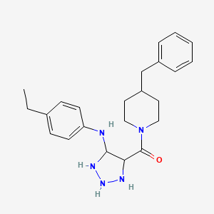 4-(4-benzylpiperidine-1-carbonyl)-N-(4-ethylphenyl)-1H-1,2,3-triazol-5-amine