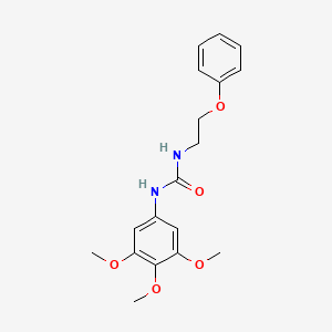 molecular formula C18H22N2O5 B2518603 1-(2-Phenoxyethyl)-3-(3,4,5-trimethoxyphenyl)urea CAS No. 1170235-95-6