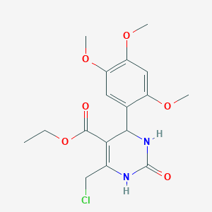Ethyl 6-(chloromethyl)-2-oxo-4-(2,4,5-trimethoxyphenyl)-1,2,3,4-tetrahydropyrimidine-5-carboxylate