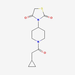 3-(1-(2-Cyclopropylacetyl)piperidin-4-yl)thiazolidine-2,4-dione