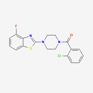 (2-Chlorophenyl)(4-(4-fluorobenzo[d]thiazol-2-yl)piperazin-1-yl)methanone