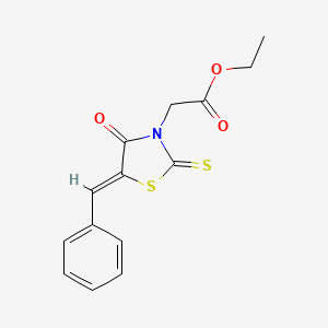 (Z)-ethyl 2-(5-benzylidene-4-oxo-2-thioxothiazolidin-3-yl)acetate