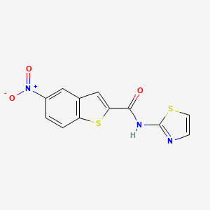 5-nitro-N-(1,3-thiazol-2-yl)-1-benzothiophene-2-carboxamide