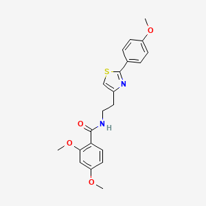molecular formula C21H22N2O4S B2518643 2,4-二甲氧基-N-[2-[2-(4-甲氧基苯基)-1,3-噻唑-4-基]乙基]苯甲酰胺 CAS No. 863556-00-7