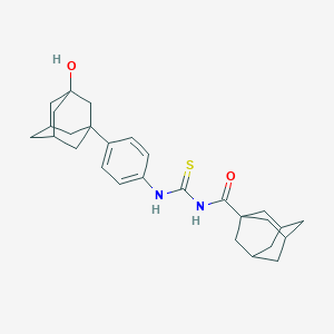 3-(Adamantane-1-carbonyl)-1-[4-(3-hydroxyadamantan-1-yl)phenyl]thiourea