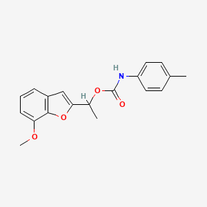 1-(7-methoxy-1-benzofuran-2-yl)ethyl N-(4-methylphenyl)carbamate