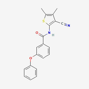 N-(3-cyano-4,5-dimethylthiophen-2-yl)-3-phenoxybenzamide