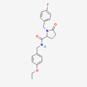 B2518659 N-[(4-Ethoxyphenyl)methyl]-1-[(4-fluorophenyl)methyl]-5-oxopyrrolidine-2-carboxamide CAS No. 2379970-34-8