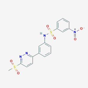 N-(3-(6-(methylsulfonyl)pyridazin-3-yl)phenyl)-3-nitrobenzenesulfonamide