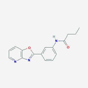 molecular formula C16H15N3O2 B251868 N-(3-[1,3]oxazolo[4,5-b]pyridin-2-ylphenyl)butanamide 