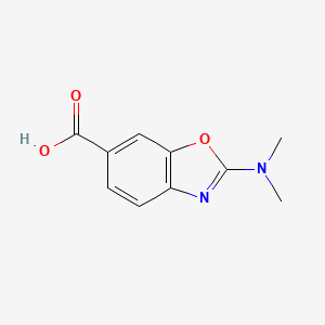 molecular formula C10H10N2O3 B2518680 6-Benzoxazolecarboxylic acid, 2-(dimethylamino)- CAS No. 1393746-53-6