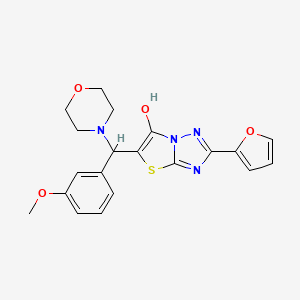 molecular formula C20H20N4O4S B2518681 2-(Furan-2-yl)-5-((3-methoxyphenyl)(morpholino)methyl)thiazolo[3,2-b][1,2,4]triazol-6-ol CAS No. 887222-54-0