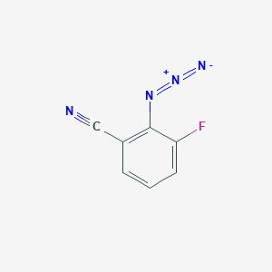 molecular formula C7H3FN4 B2518688 2-Azido-3-fluorobenzonitrile CAS No. 2551119-70-9