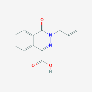 molecular formula C12H10N2O3 B2518708 3-Allyl-4-oxo-3,4-dihydrophthalazine-1-carboxylic acid CAS No. 1155554-57-6