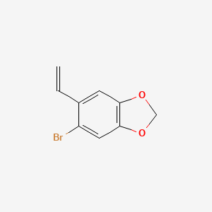 molecular formula C9H7BrO2 B2518731 5-Bromo-6-vinyl-1,3-benzodioxole CAS No. 79809-06-6