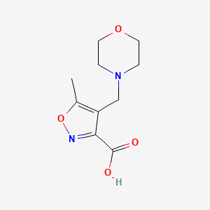 molecular formula C10H15BrN2O4 B2518732 5-Methyl-4-(morpholin-4-ylmethyl)isoxazole-3-carboxylic acid CAS No. 893750-08-8