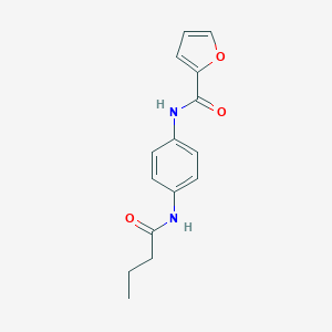 molecular formula C15H16N2O3 B251875 N-[4-(butanoylamino)phenyl]furan-2-carboxamide 