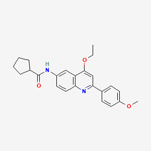 N-cyclopentyl-2-(6-pyrrolidin-1-ylpyridin-3-yl)-1,3-thiazole-4-carboxamide