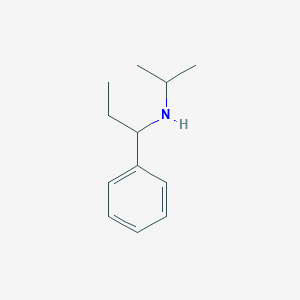 molecular formula C12H19N B2518771 异丙基-(1-苯基-丙基)-胺 CAS No. 1019596-43-0