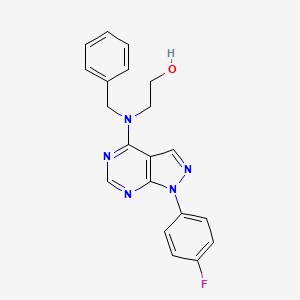 molecular formula C20H18FN5O B2518780 2-(benzyl(1-(4-fluorophenyl)-1H-pyrazolo[3,4-d]pyrimidin-4-yl)amino)ethanol CAS No. 912905-85-2