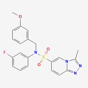 N-(3-fluorophenyl)-N-(3-methoxybenzyl)-3-methyl[1,2,4]triazolo[4,3-a]pyridine-6-sulfonamide