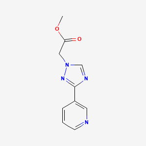 Methyl 2-[3-(pyridin-3-yl)-1,2,4-triazol-1-yl]acetate