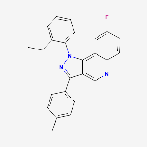 molecular formula C25H20FN3 B2518796 1-(2-ethylphenyl)-8-fluoro-3-(4-methylphenyl)-1H-pyrazolo[4,3-c]quinoline CAS No. 932519-51-2