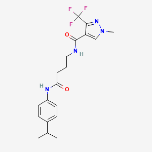 N-[4-(4-isopropylanilino)-4-oxobutyl]-1-methyl-3-(trifluoromethyl)-1H-pyrazole-4-carboxamide