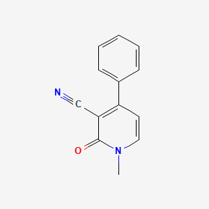 molecular formula C13H10N2O B2518808 1-Methyl-2-oxo-4-phenyl-1,2-dihydro-3-pyridinecarbonitrile CAS No. 130879-53-7