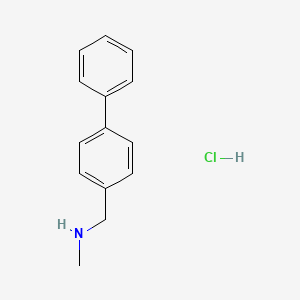 molecular formula C14H16ClN B2518810 (4-Biphenylylmethyl)methylamine hydrochloride CAS No. 110931-72-1; 854184-98-8