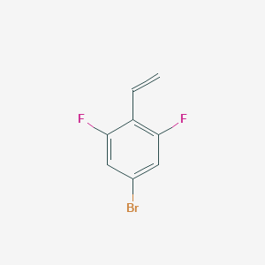 molecular formula C8H5BrF2 B2518812 4-Bromo-2,6-difluorostyrene CAS No. 160975-98-4