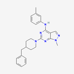 6-(4-benzylpiperidin-1-yl)-1-methyl-N-(3-methylphenyl)-1H-pyrazolo[3,4-d]pyrimidin-4-amine