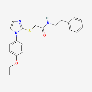 2-((1-(4-ethoxyphenyl)-1H-imidazol-2-yl)thio)-N-phenethylacetamide