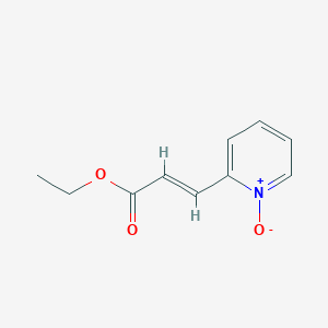 molecular formula C10H11NO3 B2518821 Ethyl 3-(2-Pyridinyl)acrylate, N-Oxide CAS No. 18699-02-0; 259729-55-0