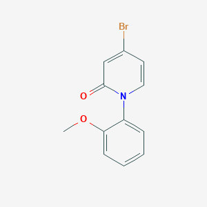 molecular formula C12H10BrNO2 B2518823 4-Bromo-1-(2-methoxyphenyl)pyridin-2(1H)-one CAS No. 1822826-89-0
