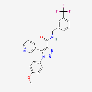 N-(3-chlorophenyl)-5-[1-(methylsulfonyl)piperidin-4-yl]-1,3,4-thiadiazole-2-carboxamide
